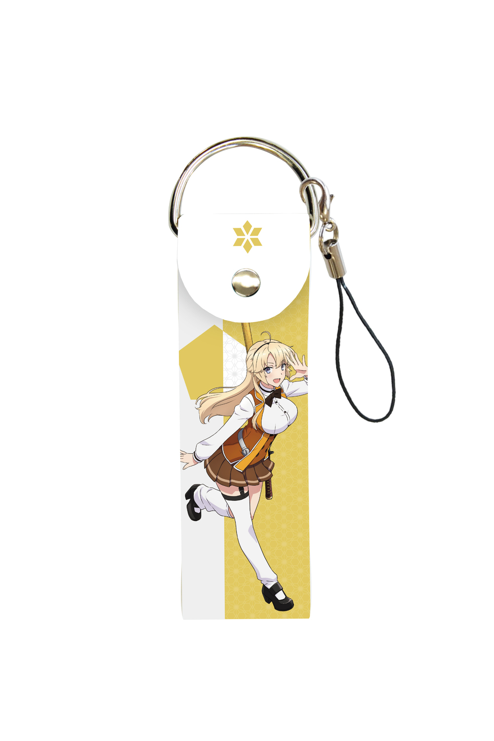 Big Leather Strap Katana Maidens Toji No Miko 06 Kohagura Eren ビッグレザーストラップ 刀使ノ巫女 06 古波蔵エレン Anime Goods Key Holders Straps