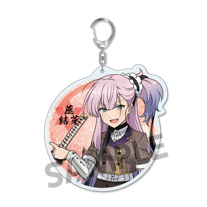 Katana Maidens Toji No Miko Acrylic Key Chain Tsubakuro Yume Set Of 3 Pieces 刀使ノ巫女 アクリルキーホルダー 燕結芽 Anime Goods Key Holders Straps