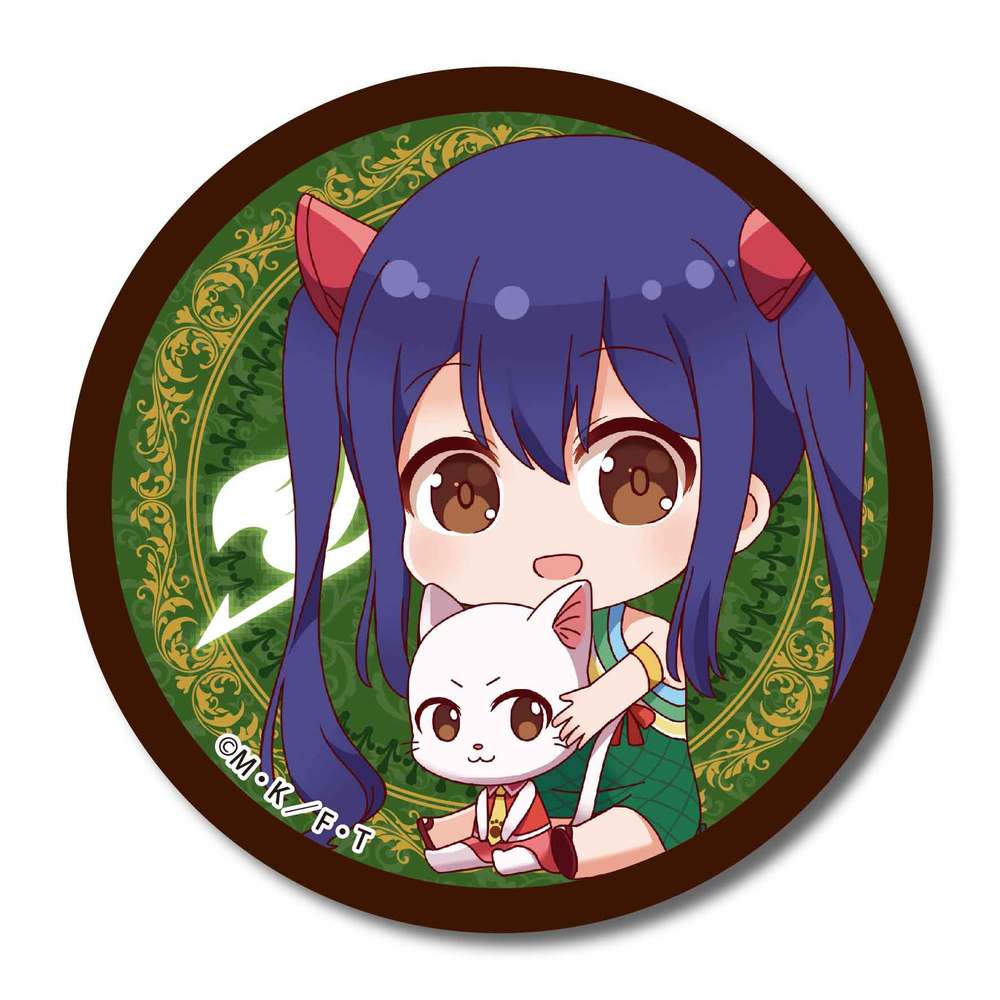 Fairy Tail Gyugyutto Can Badge Wendy Marvell Set Of 3 Pieces Fairy Tail ぎゅぎゅっと缶バッジ ウェンディ マーベル Anime Goods Badges