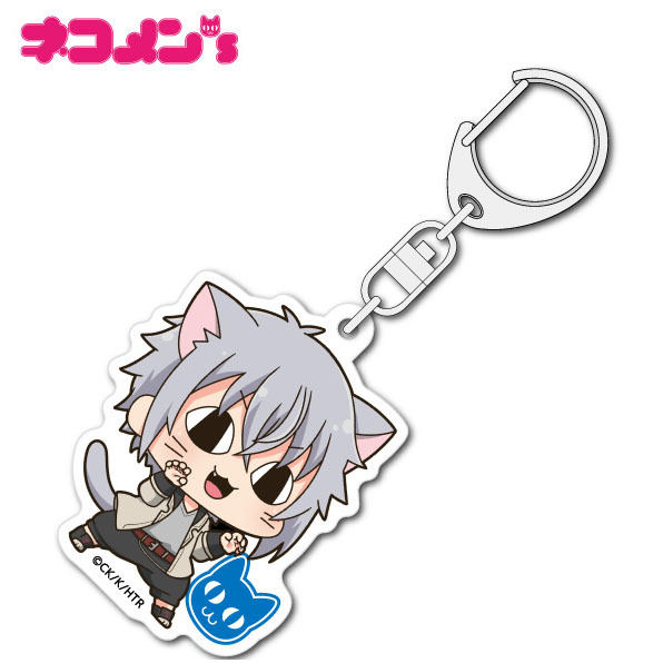 Hakata Tonkotsu Ramens Nekomens Acrylic Charm Saruwatari Shunsuke Set Of 2 Pieces 博多豚骨ラーメンズ ネコメンズアクリルチャーム 猿渡俊助 Anime Goods Key Holders Straps