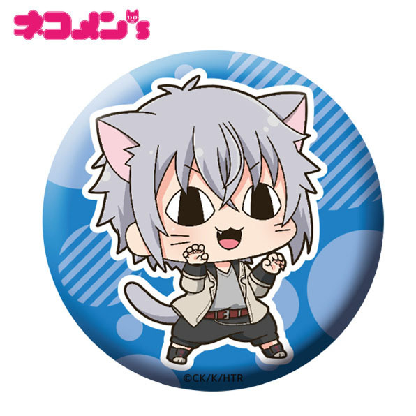 Hakata Tonkotsu Ramens Nekomens Can Badge Saruwatari Shunsuke Set Of 3 Pieces 博多豚骨ラーメンズ ネコメンズ缶バッジ 猿渡俊助 Anime Goods Badges