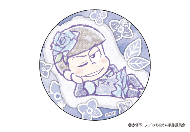 Osomatsu San Ruccolle Gift Of Flowers Can Badge Karamatsu Set Of 3 Pieces おそ松さん るっこれ 花のおくりもの 缶バッジ カラ松 Anime Goods Badges