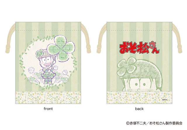 Osomatsu San Ruccolle Gift Of Flowers Kinchaku Choromatsu Set Of 2 Pieces おそ松さん るっこれ 花のおくりもの 巾着 チョロ松 Anime Goods Bags Accessories