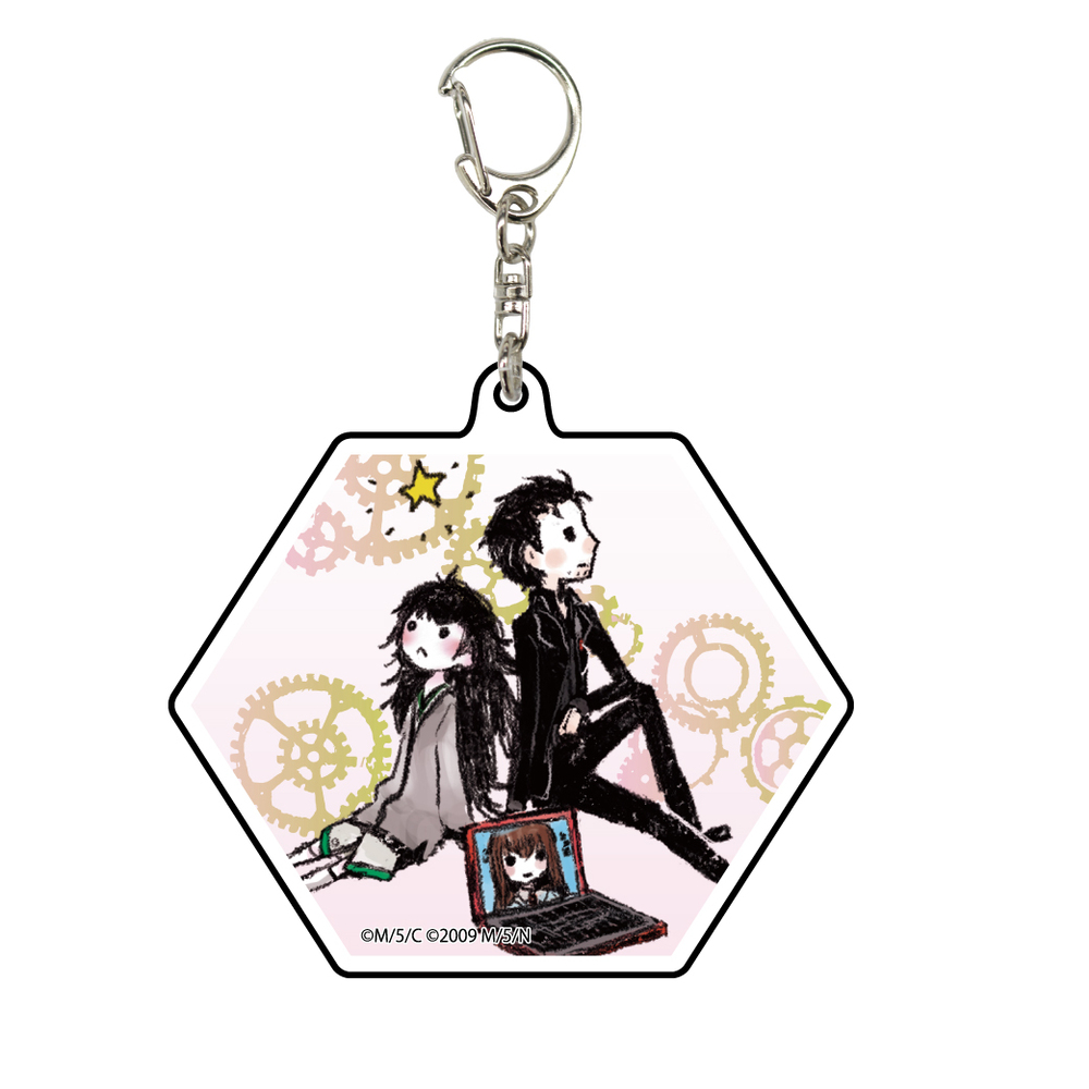 Acrylic Key Chain Hexagon Steins Gate 0 05 Okabe Rintaro Hiyajo Maho Makise Kurisu Graff Art Picnic Ver Set Of 2 Pieces アクリルキーホルダー 6角形 Steins Gate 0 05 岡部倫太郎 比屋定真帆 牧瀬紅莉栖 グラフアート ピクニックver