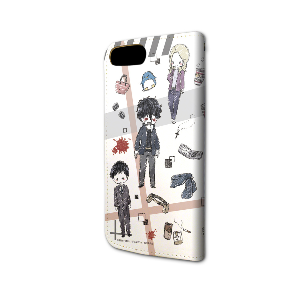 Book Type Smartphone Case For Iphone6 6s 7 8 Devils Line 01 Pattern Design Graff Art Design 手帳型スマホケース Iphone6 6s 7 8兼用 デビルズライン 01 ちりばめデザイン グラフアートデザイン Anime Goods Card Phone Accessories