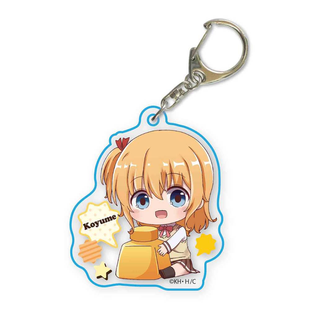 Comic Girls Gyugyutto Acrylic Key Chain Koyume Set Of 3 Pieces こみっくがーるず ぎゅぎゅっとアクリルキーホルダー 小夢 Anime Goods Key Holders Straps