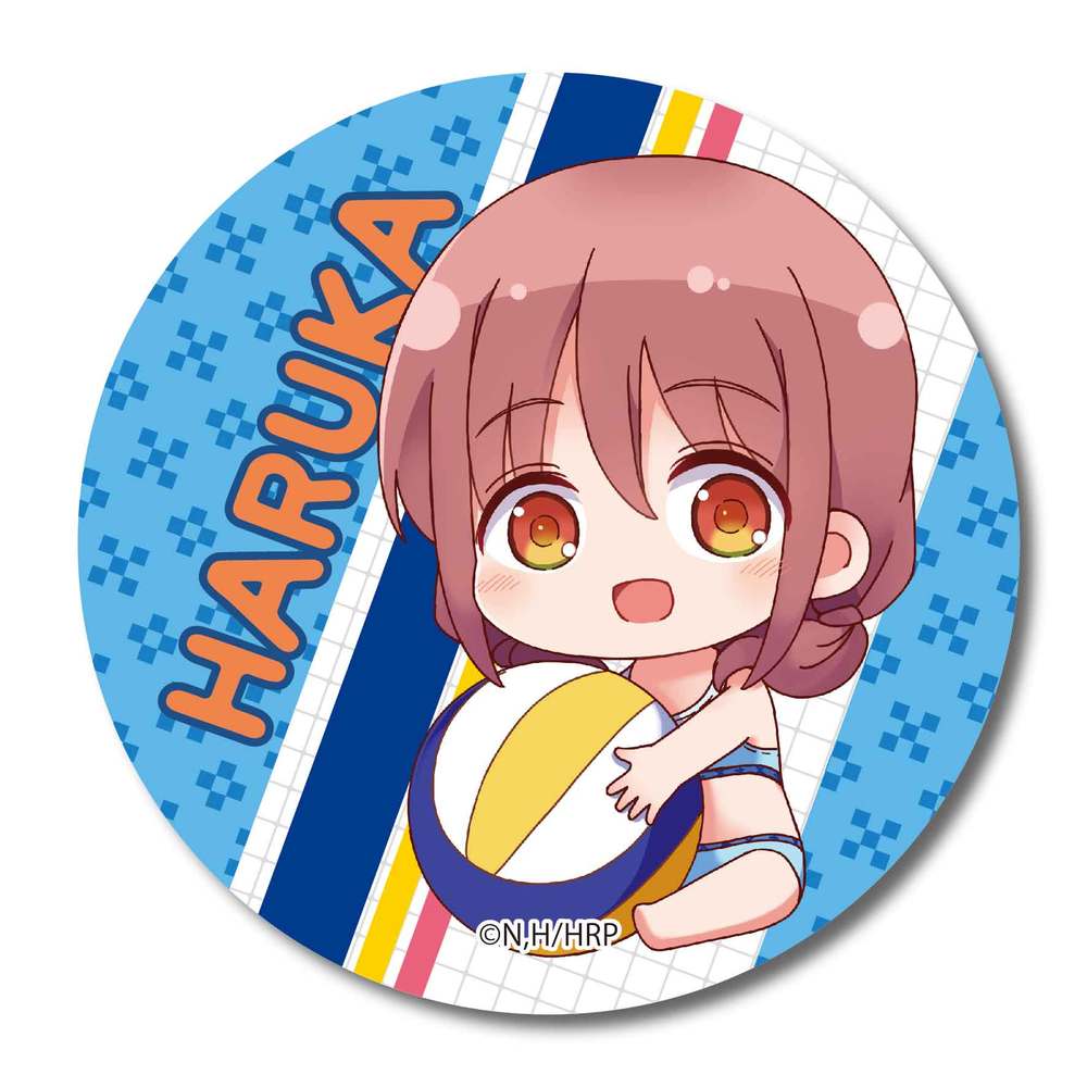 Harukana Receive Gyugyutto Can Badge Ozora Haruka Set Of 3 Pieces はるかなレシーブ ぎゅぎゅっと缶バッジ 大空遥 Anime Goods Badges