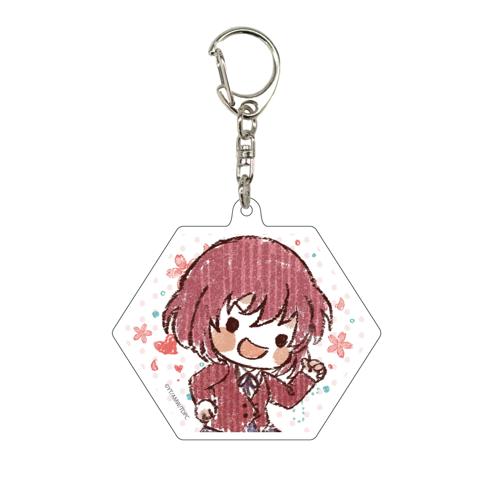 Acrylic Key Chain Hexagon Toradora 03 Kushieda Minori Graff Art Design Set Of 2 Pieces アクリルキーホルダー 6角形 とらドラ 03 櫛枝実乃梨 グラフアートデザイン Anime Goods Key Holders Straps