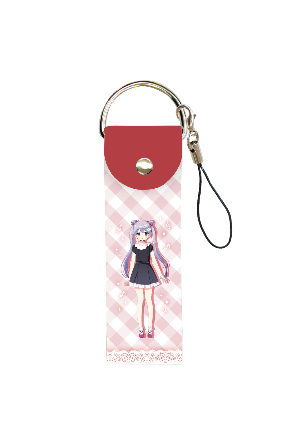 Big Leather Strap Ongaku Shoujo 07 Yukino Hiyo ビッグレザーストラップ 音楽少女 07 雪野日陽 Anime Goods Key Holders Straps