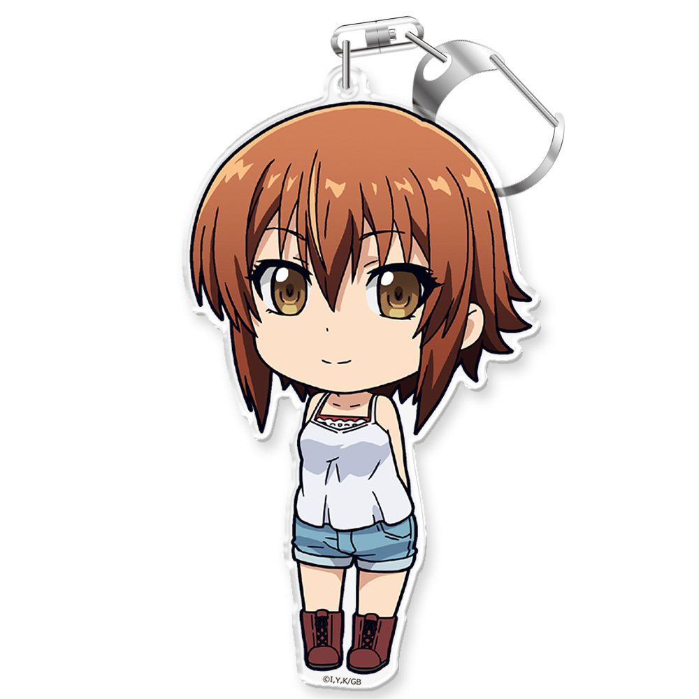 Grand Blue Puni Colle Key Chain Kotegawa Chisa Set Of 2 Pieces ぐらんぶる ぷにこれ キーホルダー 古手川千紗 Anime Goods Key Holders Straps