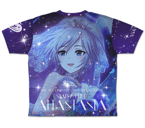 The Idolm Ster Cinderella Girls Starry Bride Anastasia Double Sided Full Graphic T Shirt デレマス スターリーブライド アナスタシア 両面フルグラフィックtシャツ L Cospa T Shirt Sweat