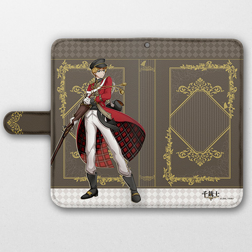 Senjyushi The Thousand Noble Musketeers Book Type Smartphone Case Brown ...