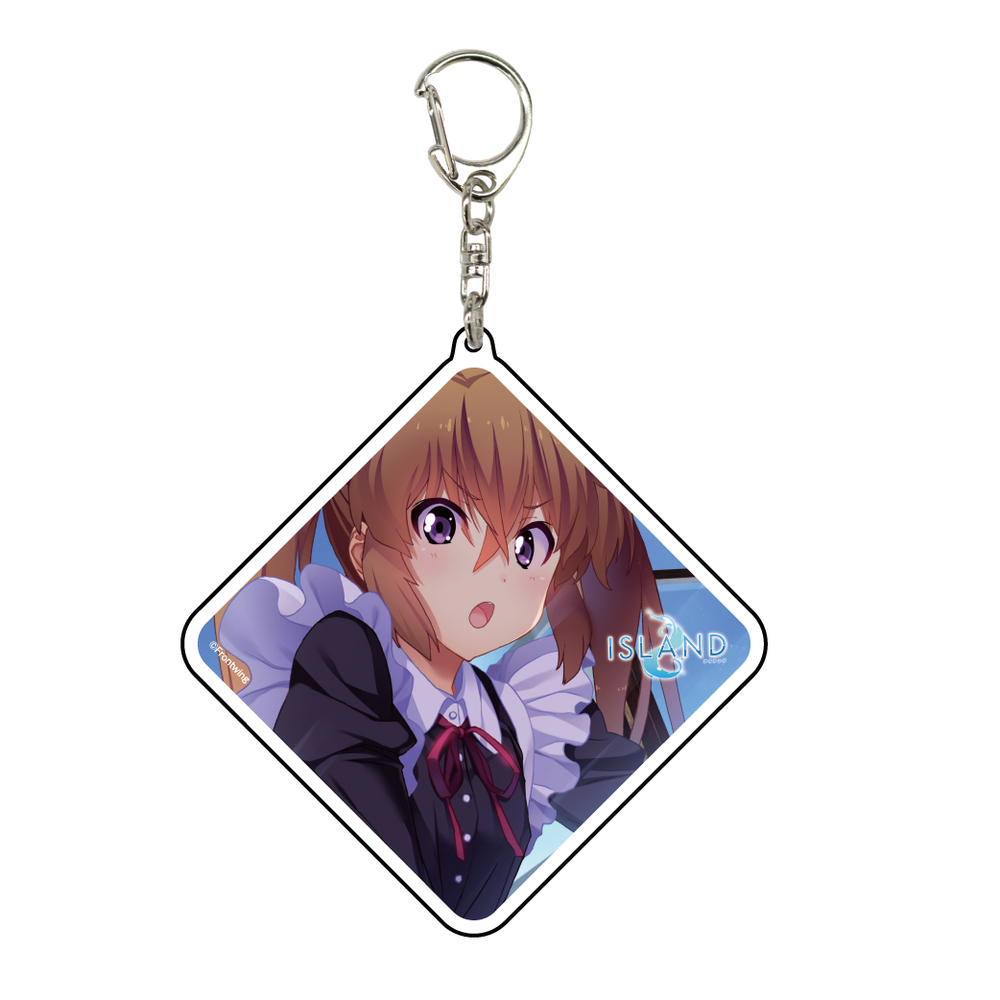 Deka Acrylic Key Chain Island 03 Kurutsu Karen デカアクリルキーホルダー Island 03 枢都夏蓮 Anime Goods Key Holders Straps