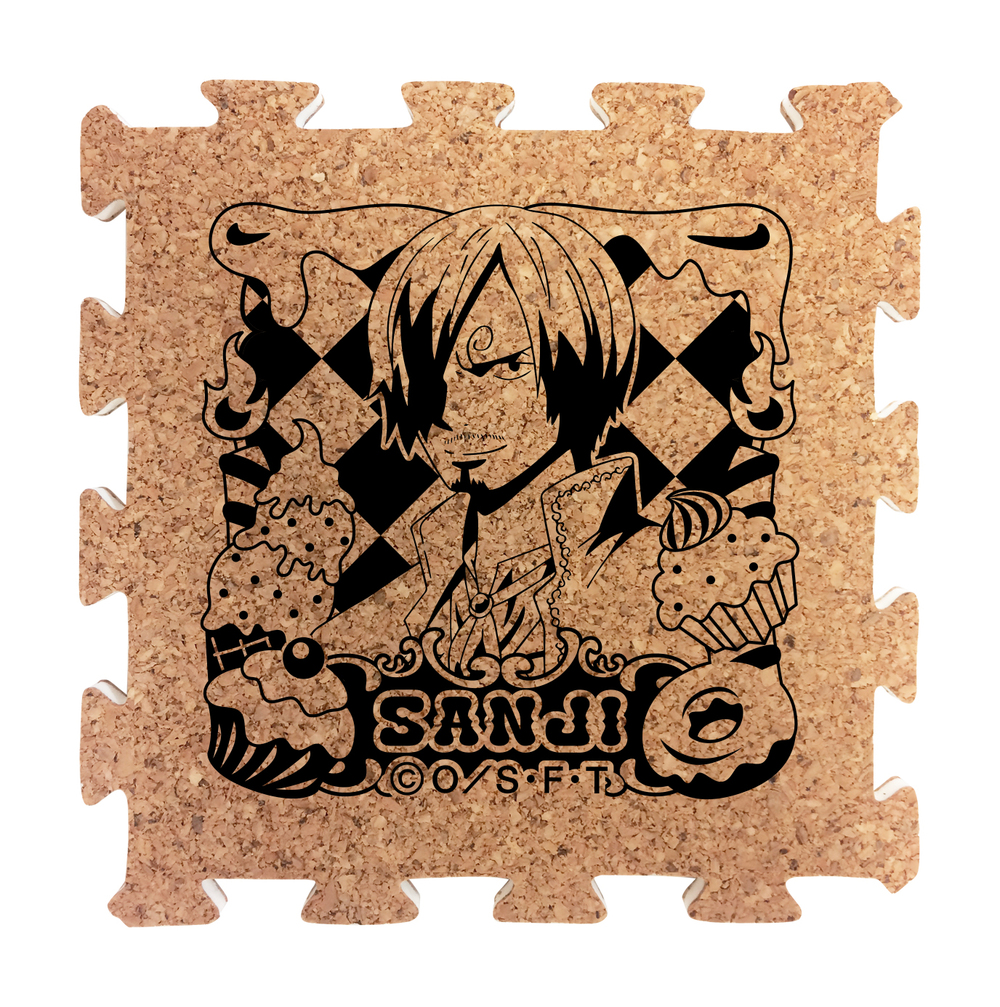 One Piece Tsunagaru Log Coaster Hall Cake Island Ver Sanji Set Of 5 Pieces ワンピース つながる ログコースター ホールケーキアイランド編ver サンジ Anime Goods Commodity Goods Groceries