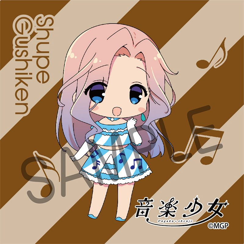 Ongaku Shoujo Coaster Towel Gushiken Shupe Set Of 3 Pieces 音楽少女 コースタータオル 具志堅シュープ Anime Goods Commodity Goods Groceries