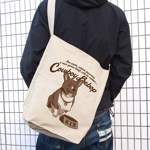 Cowboy Bebop Ein Shoulder Tote カウボーイビバップ アイン ショルダートート Na Cospa Bag Badge Case