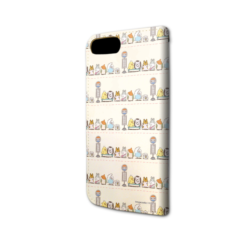 Book Type Smartphone Case For Iphone6 6s 7 8 Little Talkative Animals 02 Bus Station Doubutsu San 手帳型スマホケース Iphone6 6s 7 8兼用 ちょっぴりおしゃべりで ちょっぴり個性的などうぶつさんたち 02 バス停とどうぶつさん Anime Goods Card Phone