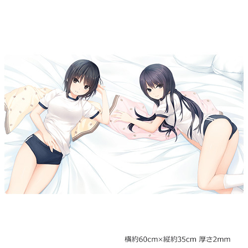 Coffee Kizoku Original Illustration Play Mat Aoyama Sumika Shiramine Rika Athletic Wear 珈琲貴族先生 描き下ろしプレイマット 青山澄香 白峰莉花 体操服 Anime Goods Illustrations