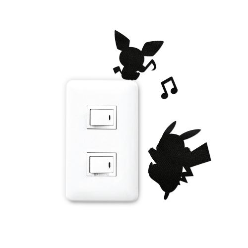 Pokemon Wall Story Pokemon Series Pikachu Wall Sticker Electrical