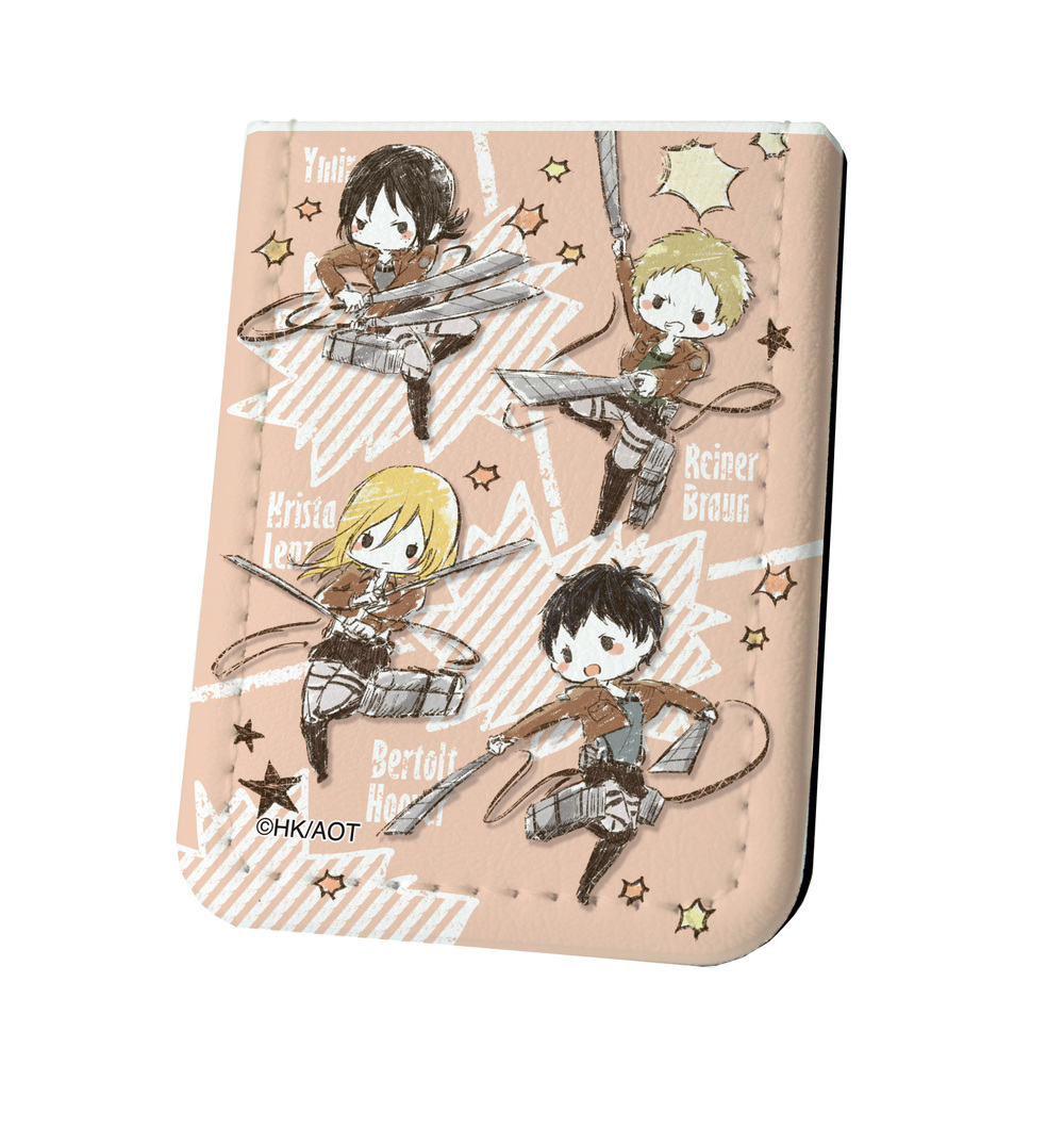 Leather Sticky Book Attack On Titan Season 3 02 Ymir Krista Reiner Bertolt Graff Art Design Set Of 3 Pieces レザーフセンブック 進撃の巨人 Season3 02 ユミル クリスタ ライナー ベルトルト グラフアートデザイン Anime Goods Card