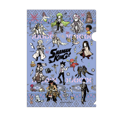 Clear File Shaman King 02 X Laws Hao Ippa Patch Tribe Graff Art Design Set Of 3 Pieces クリアファイル シャーマンキング 02 X Laws ハオ一派 パッチ族 グラフアートデザイン Anime Goods Stationery Stationary