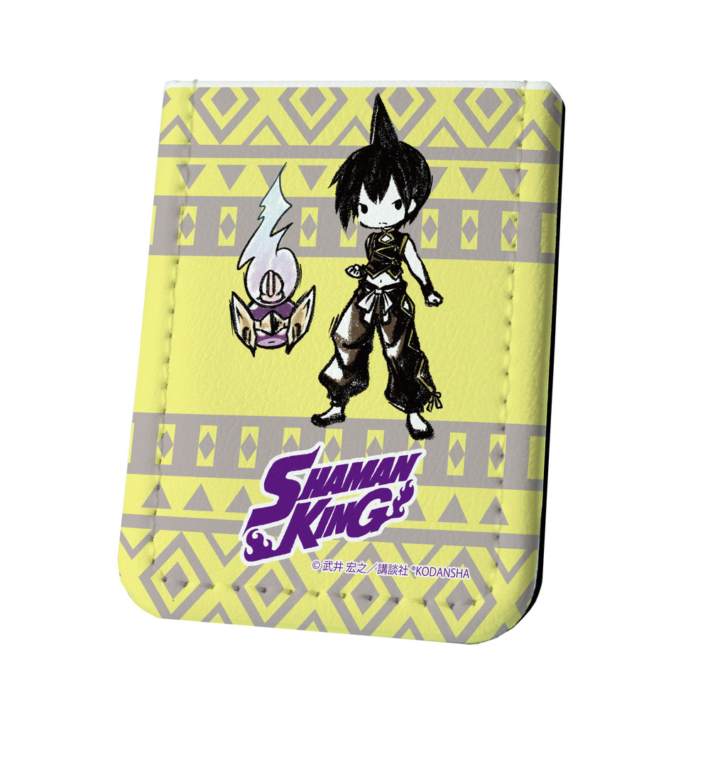 Leather Sticky Book Shaman King 02 Len Graff Art Design Set Of 3 Pieces レザーフセンブック シャーマンキング 02 蓮 グラフアートデザイン Anime Goods Card Phone Accessories