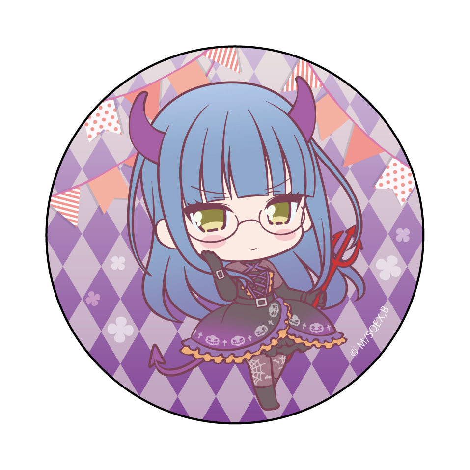 As Miss Beelzebub Likes It Can Badge Eurynome Halloween Ver Set Of 3 Pieces ベルゼブブ嬢のお気に召すまま カンバッジ エウリノーム ハロウィンver Anime Goods Badges