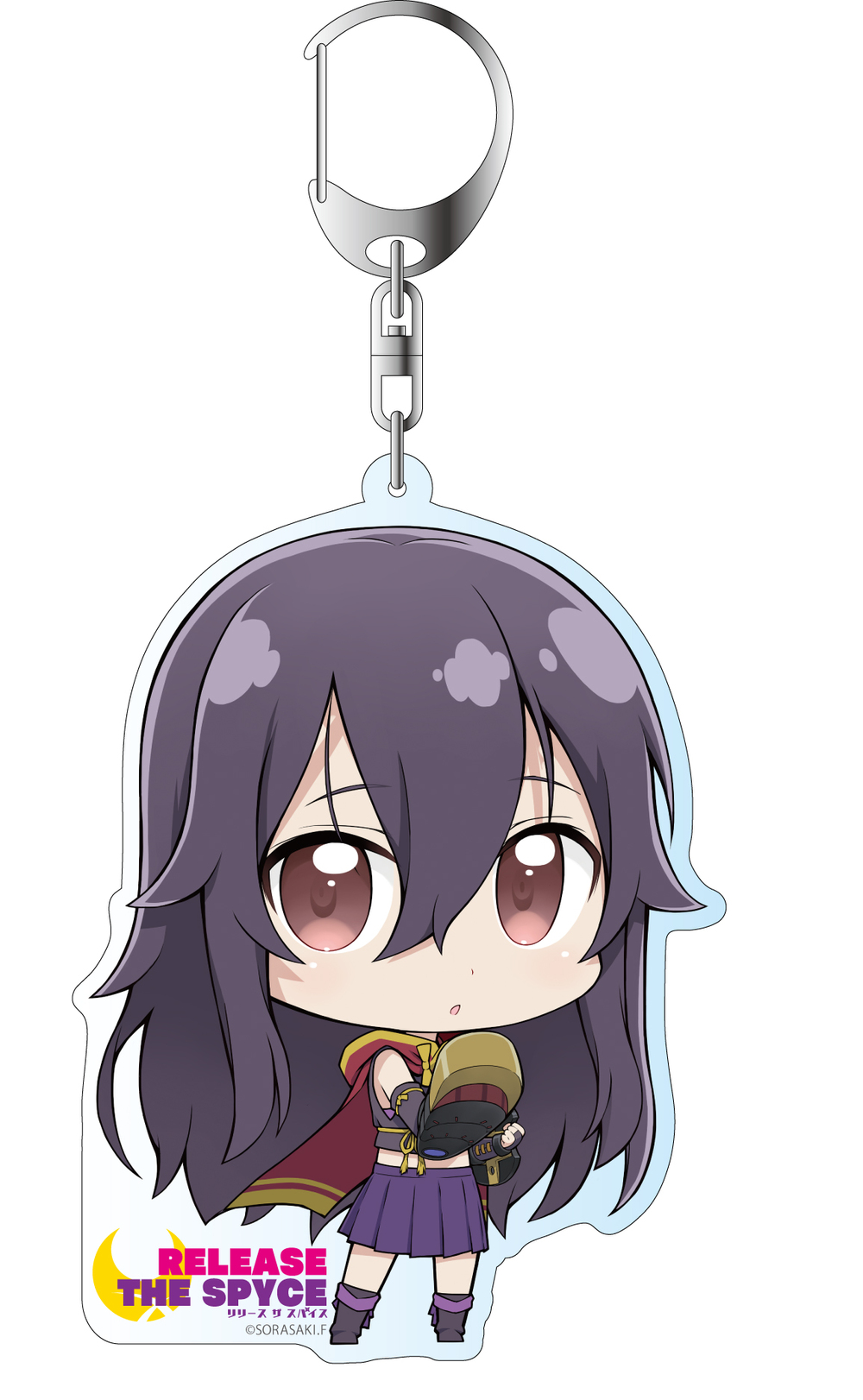 Release The Spyce Deka Key Chain Ishikawa Goe Deformed Ver Release The Spyce デカキーホルダー 石川五恵 デフォルメver Anime Goods Key Holders Straps