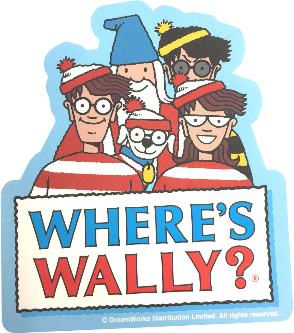 Where S Wally Suitcase Label Friends Set Of 5 Pieces ウォーリーをさがせ スーツケースラベル 仲間 Anime Goods Commodity Goods Groceries