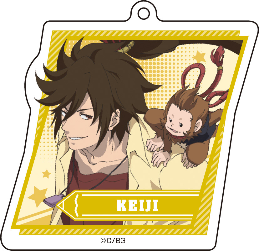 Gakuen Basara Acrylic Key Chain Toushin Ver 7 Maeda Keiji Set Of 2 Pieces 学園basara アクリルキーホルダー 等身ver 7 前田慶次 Anime Goods Key Holders Straps