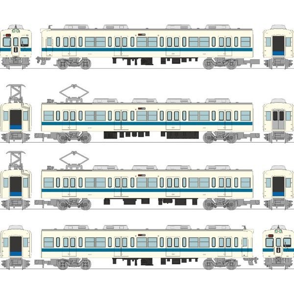 Railway Collection Odakyu Electric Railway Type 4000 First Generation A C Customized Car 4 Car Set 鉄道コレクション 小田急電鉄4000形 初代 冷房改造車 4両セット Figures Model Kits Kuji Figures