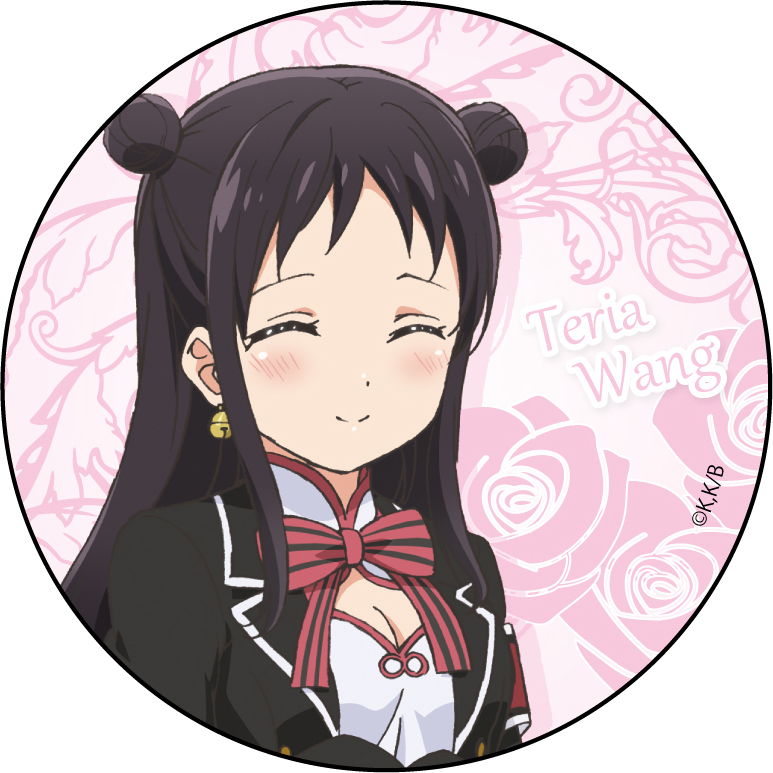 Juliet Of Boarding School Can Badge Wang Teria Ver 3 Set Of 3 Pieces 寄宿学校のジュリエット カンバッジ 王手李亞ver 3 Anime Goods Badges