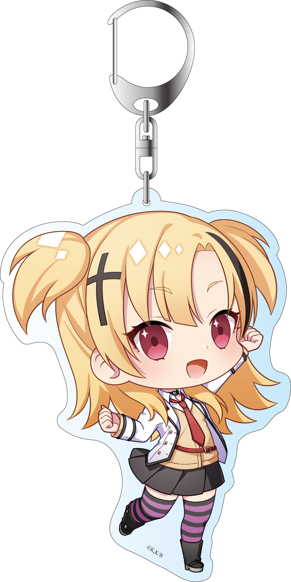 Juliet Of Boarding School Deka Key Chain Somali Longhaired Deformed Ver 寄宿学校のジュリエット デカキーホルダー ソマリ ロングヘアード デフォルメver Anime Goods Key Holders Straps